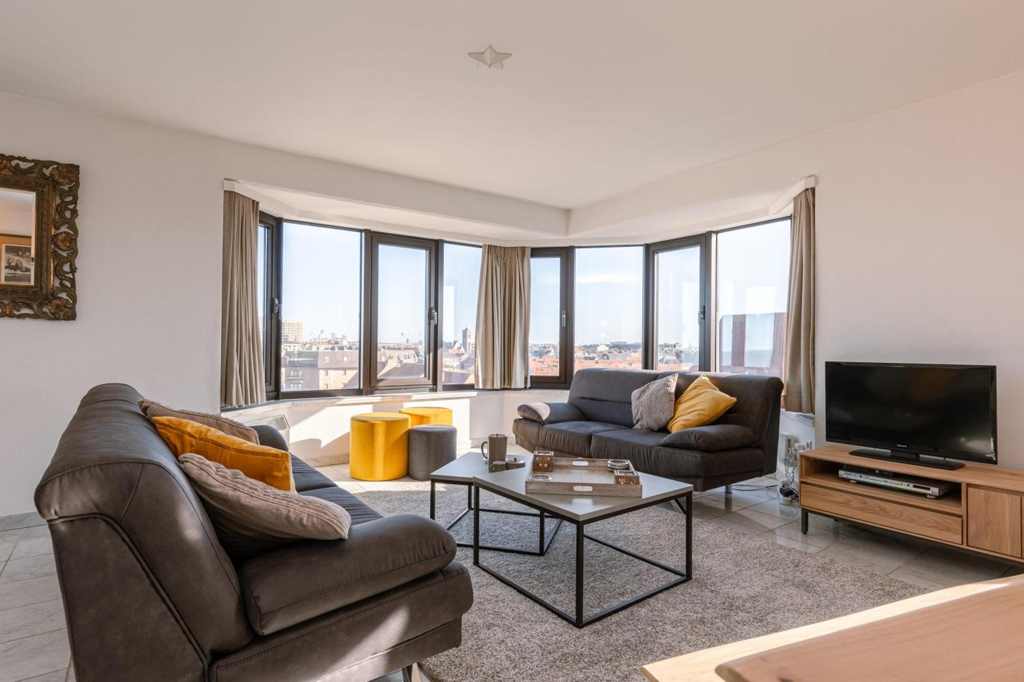 Huswell - Spacious & Modern Sea View Apartment With Garage Oostende Eksteriør billede